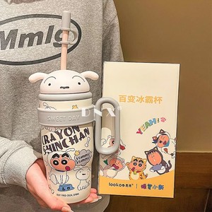 กระติกน้ำร้อนรูปตุ๊กตาใหม่ แก้วน้ำสแตนเลส 316 ดีไซน์สร้างสรรค์ แก้วน้ำแข็งแบบพกพา มีหูหิ้ว สำหรับกิจกรรมกลางแจ้งและกีฬา - Product Image 3