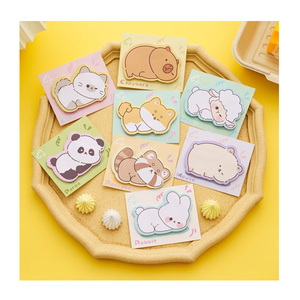 Retour à l'école papeterie cadeaux dessin animé forme d'animal mignon note collante pour les enfants - Product Image 1