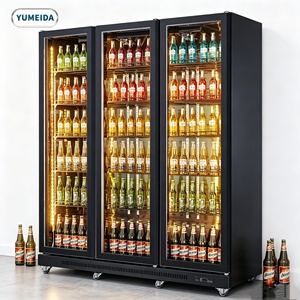Enfriador de Bebidas Comercial, Refrigerador <span class=keywords><strong>Vertical</strong></span> de Exhibición, Refrigerador de Exhibición de Vino y Bebidas, <span class=keywords><strong>Congelador</strong></span> de 3 Puertas, Enfriador de Bebidas - Product Image 2