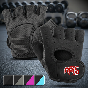 Gants de musculation sans doigts respirants avec poignée rembourrée en cuir pour la musculation et le cross-training - Product Image 2