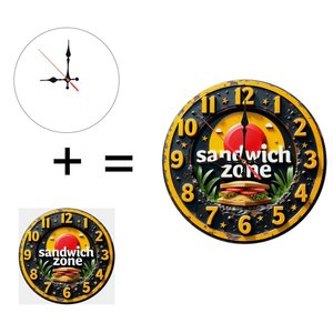 Round Wooden Wall <b>Clock</b> 25x25Cm Silent Home Living Room Decor <b>Clock</b> - Product Image 6