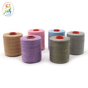 HongQiao 210d/16 Filament Polyester Örgülü Düz Mumlu Merserize İplik Yüksek Mukavemetli Aşınmaya Dayanıklı Su Geçirmez 400g AA Kalite - Product Image 5