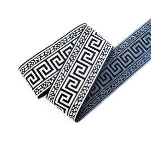 공장 핫 세일 빈티지 자카드 리본 다마스크 그리스 키 패턴 - Product Image 4