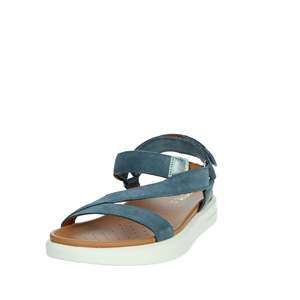 Sandalo piatto da donna Geox D45PAB 022NF Avio Blu in pelle, comfort estivo - Product Image 6