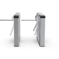 Taiwei TR-01 Portillon tournant trépied entièrement automatique à double moteur pour salle de sport, contrôle d'accès HS, reconnaissance faciale, alliage d'aluminium, IP54, 0,8s