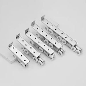 Roulettes <span class=keywords><strong>de</strong></span> porte coulissante à suspension supérieure en acier inoxydable pour portes en bois, roulettes <span class=keywords><strong>de</strong></span> <span class=keywords><strong>portail</strong></span> <span class=keywords><strong>coulissant</strong></span> robustes en acier inoxydable pour <span class=keywords><strong>rail</strong></span> <span class=keywords><strong>de</strong></span> suspension - Product Image 5