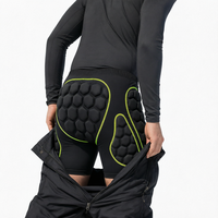 Pantalons de ski unisexes respirants sans couture avec coussinets en nid d'abeille, polyester/nylon