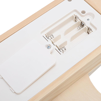 Jouet musical multifonctionnel en bois pour enfants avec clavier de piano, tambours et percussions, table sensorielle éducative Montessori pour la petite enfance