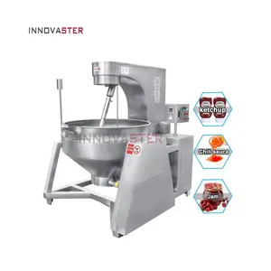 Machine de traitement des aliments Planétaire à inclinaison automatique avec agitateur Bouilloire de cuisson industrielle