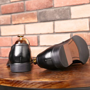 Zapatos Oxford de Vestir para Hombre, de Cuero Genuino, Hechos a Mano, de Alta Gama, Lujosos, Modernos, con Cordones, Impermeables, para Otoño - Product Image 5