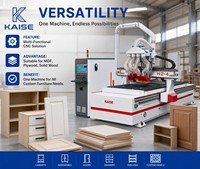 Routeur CNC H2-4 pour la découpe du bois avec broche ATC et moteur, table de 1300x5300mm pour la fabrication d'armoires et de meubles