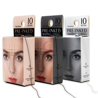 Microblading Wenkbrauw Make Up Verven Wit/Zwart/Bruin Liners Pre Geïnkt Mapping String Voor Permanente Wenkbrauw Positie Tool