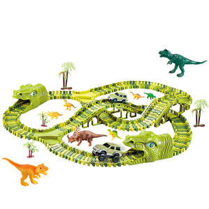 Circuit de course de dinosaures électrique le plus vendu sur <span class=keywords><strong>Amazon</strong></span>, jouet de <span class=keywords><strong>train</strong></span> électrique pour enfants, ensembles de jeu éducatifs en plastique ABS 100-240V - Product Image 5