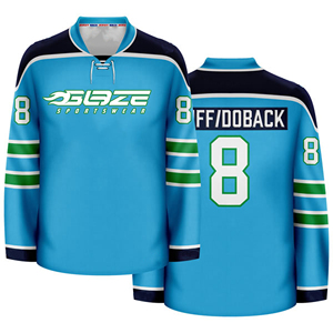 Оптовая продажа, сшитые спортивные футболки для хоккея с шайбой, на заказ, винтажные хоккейные майки - Product Image 6