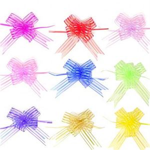 En gros Coloré Ruban Papillon Arc Organza Pull Arc pour Mariage - Product Image 6