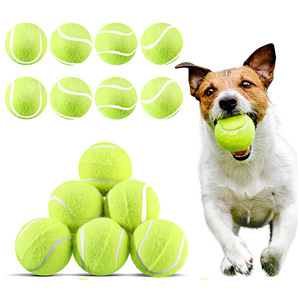 Mainan kunyah hewan peliharaan karet tahan lama bola tenis latihan canggih untuk bermain anjing interaktif bola lempar latihan - Product Image 1