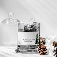 Vente en gros de jeux de diffuseurs de roseaux de marque privée personnalisés parfum naturel huile essentielle aromathérapie avec pierre de cristal pour les cadeaux