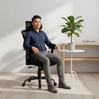Chaise de Direction Professionnelle de Qualité Commerciale en Gros avec Accoudoirs et Appuie-tête Réglables pour Bureau d'Entreprise