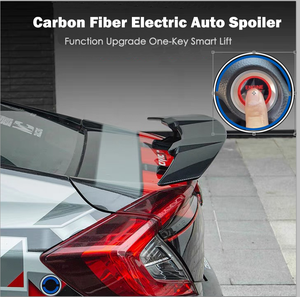 Accessoires de voiture Spoilers de voiture électriques Spoiler arrière universel en fibre de carbone pour Honda Civic Sedan Spoiler de coffre arrière de voiture - Product Image 6