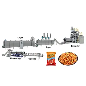 Automatique Kurkure Cheetos Maïs Curl Nik Naks Collations Alimentaire Extrudeuse Faisant La Machine