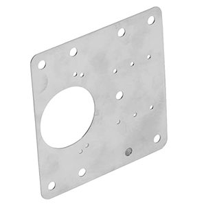 Kit de réparation de charnières d'armoires en acier inoxydable, plaque de couverture argentée antirouille de 3,5 x 3,5 pouces avec vis pour fixation d'étagères - Product Image 5
