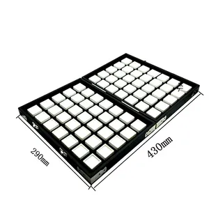 3 * 3厘米宝石70包亚克力钻石盒裸砖存储珠宝展示盒塑料珠宝盒包装