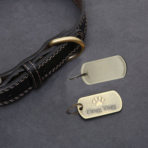 Targhetta per Collare per Animali Domestici in Lega di Zinco con Logo Personalizzato, Bronzo Antico, Stampa Fustellata, Chiusura di Sicurezza e Impronta di Zampa Placcata - Product Image 4