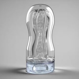 Masturbador Masculino Manual Tipo Copa de Avión Transparente con Vagina, Ano, Boca y Senos, Sensación Realista - Product Image 1