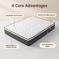 Série de matelas compressés - Simple 90x200x25cm & Double 160x200x25cm, gain de place, adapté pour la maison/l'hôtel/l'appartement