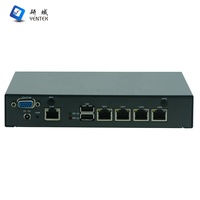 PC industriel pare-feu YENTEK Intel Celeron J4125/J1900 4 ports LAN Gigabit RS232 2*USB Mini PC réseau sans ventilateur Pfsense VPN