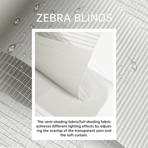 Persianas Zebra Inalámbricas SAMADHI, Persianas Zebra Personalizadas para Ventanas, Doble Ajuste, Control de Luz - Product Image 2