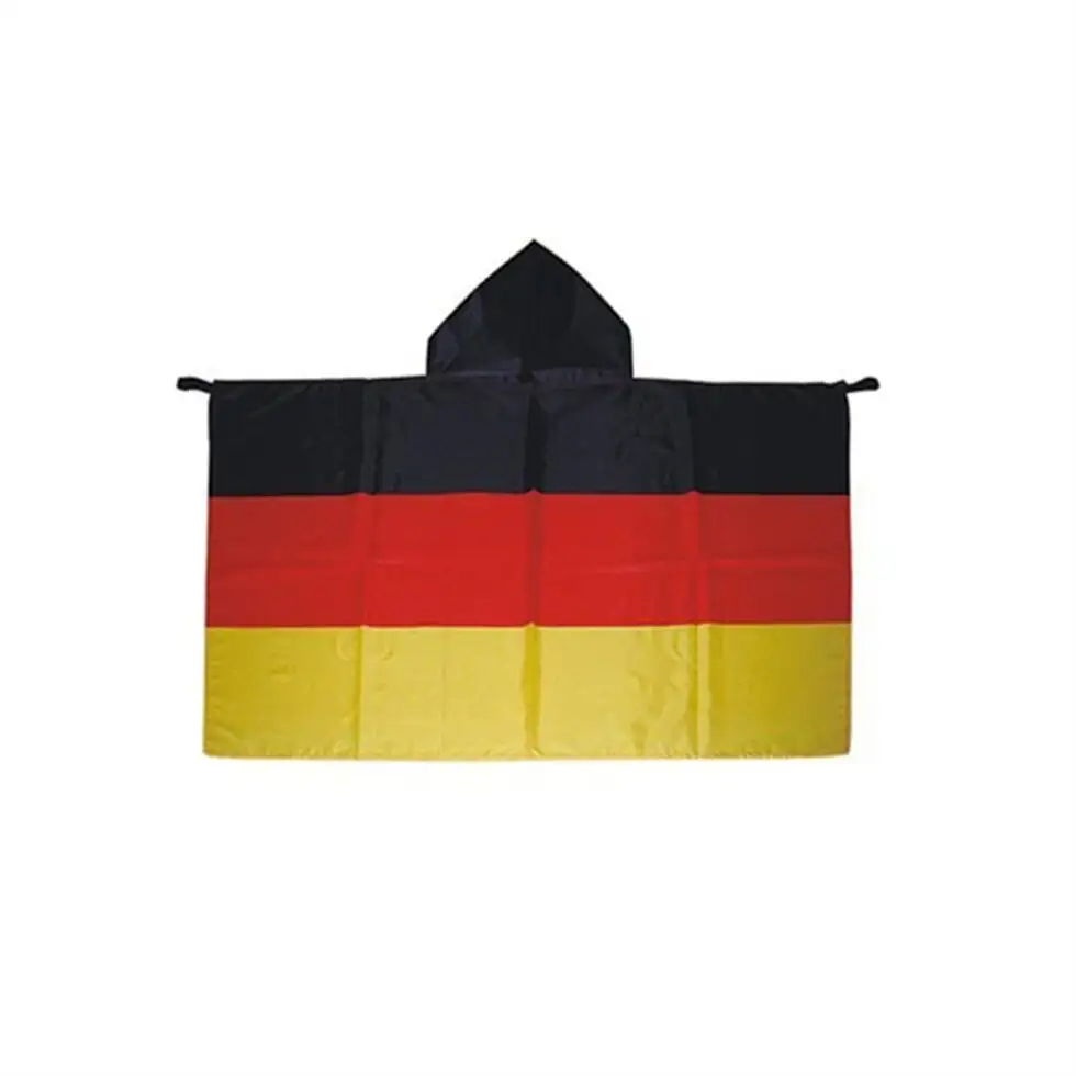 Euro 2024 cơ thể CAPE cờ với hat Hood