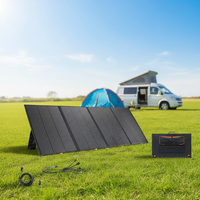 Panneau solaire pliable portable 400 Watts à 4 plaques ETFE, étanche, efficacité photoélectrique de 23,5 %, prend en charge OEM/ODM, diverses options