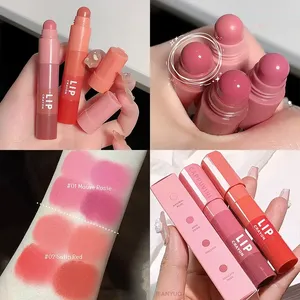 Ensemble de 4 mini rouges à lèvres mats vegan, imperméables, longue tenue, effet velours, crayon à lèvres, label privé, gloss à lèvres rose nude - Product Image 3