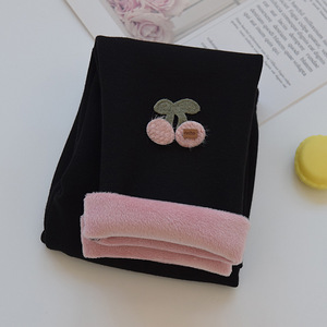 Nuevas mallas para niñas Fleeced Thickened New Baby Warm Cotton Pants Pantalones para niños - Product Image 2