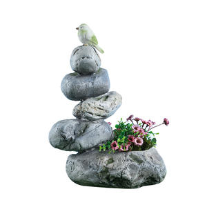 Vaso de flores de resina artificial, tomada de fábrica, decoração de jardim, design popular, vaso de flores, pote de plantas ao ar livre - Product Image 6