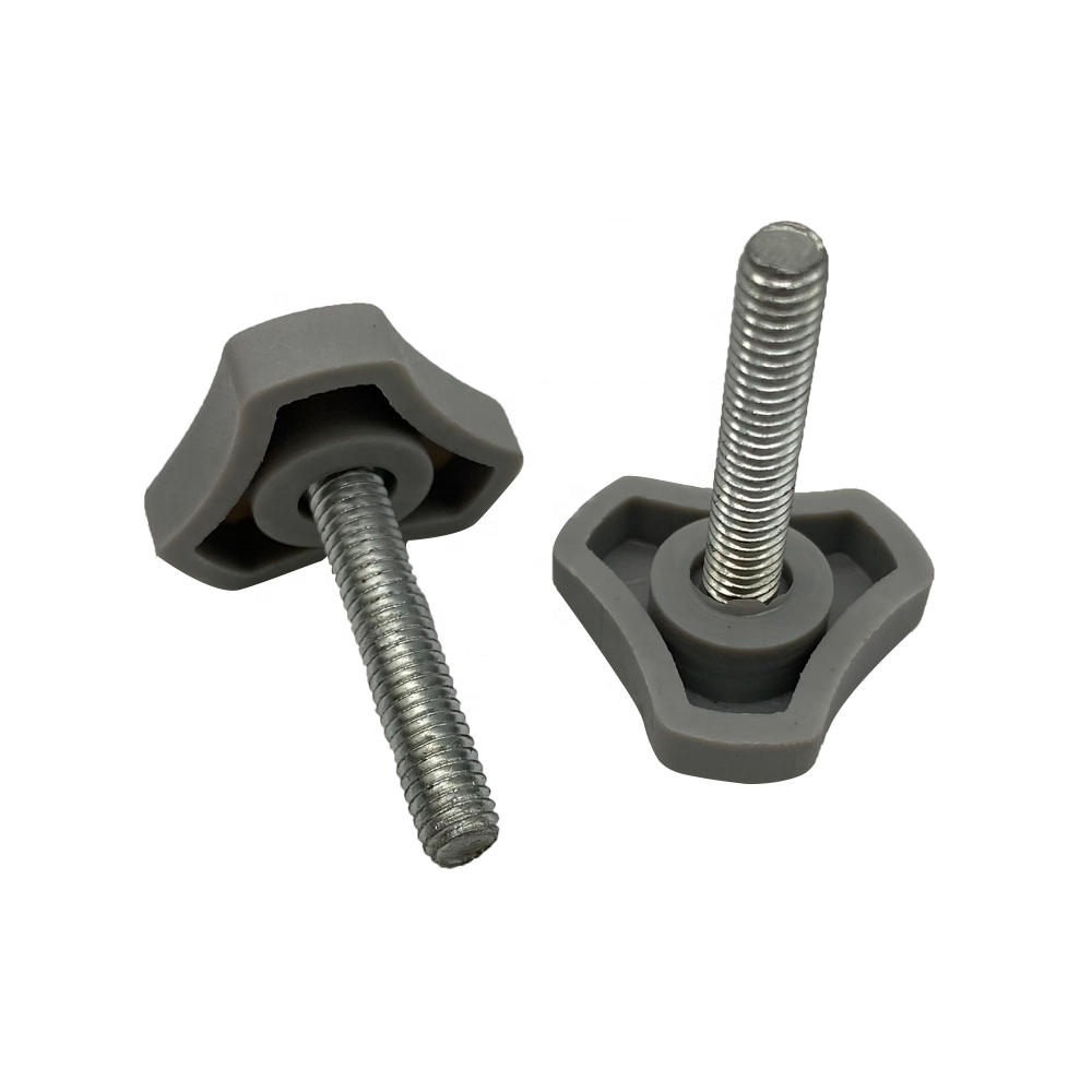 Manche triangulaire en plastique gris clair