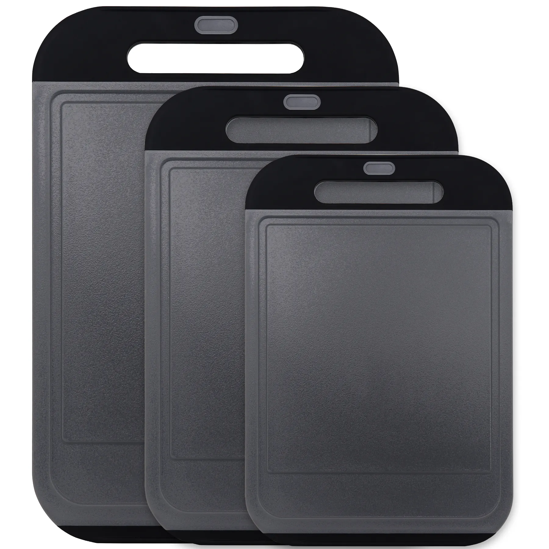 OEM Packaging 9138C Dishwasher Safe Plastic Cutting Board Set of 3 Cutting Boards Combination Kit