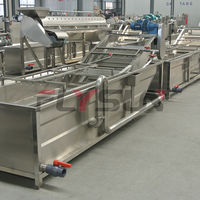 Intelligente temperatuurgecontroleerde friteuse, speciale apparatuur voor diepvriesproducten zoals gecoate garnalen en vis.