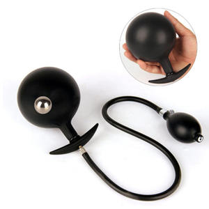 Aufblasbarer Silikon Butt Plug Riesige Anus Perlen <span class=keywords><strong>Anal</strong></span> Dilatator Erweiterbarer Stecker Prostata Massage gerät Fetisch Homosexuell Sexspielzeug - Product Image 1