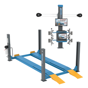 HA-V58 + HFL4165E Système d'alignement des roues Hauvrex 3D + Ascenseur d'alignement à quatre poteaux de 6.5 tonnes Équipement d'entretien d'atelier combiné - Product Image 1