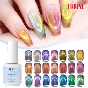 <span class=keywords><strong>Vernis</strong></span> à ongles gel œil de chat holographique 9D effet arc-en-ciel, UV Soak Off, paillettes galaxie, pour usage professionnel en salon, fournitures pour ongles OEM/ODM - Product Image 1