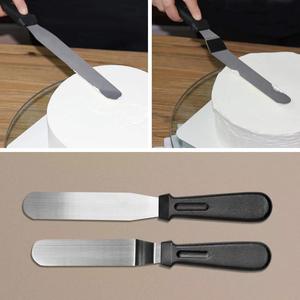 <span class=keywords><strong>Utopia</strong></span>, espátula de hoja de acero inoxidable para pasteles, mango de plástico duradero, cortador de Pizza multiusos para uso en la cocina para decoración de pasteles - Product Image 4