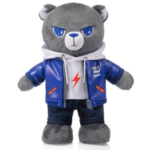 Peluche Personalizzato a Forma di Orso con Felpa, Mascotte Personalizzata, Regalo in Peluche Imbottito di Cotone PP, Super Morbido, Unisex - Product Image 5