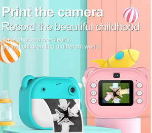 Appareil photo numérique pour enfants avec imprimante thermique, cadeau d'anniversaire pour fille et garçon, enregistrement vidéo instantané, support MicroSD pour enfants - Product Image 2