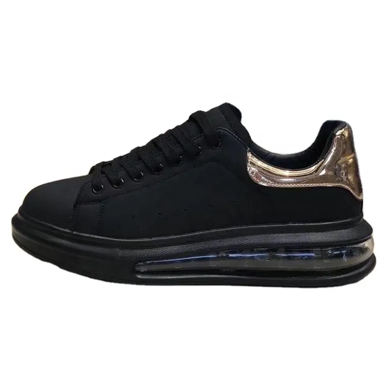 Leaehter-zapatillas de deporte informales para hombre y mujer, calzado de deporte para correr, color negro y dorado, para primavera, 2023