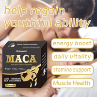 Neewwon Capsules de racine de maca de qualité supérieure Source de fibres alimentaires naturelles idéales pour répondre aux besoins quotidiens en fibres