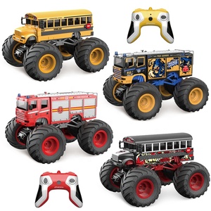 Super Big Wheel 1:18scale Fire Engineering Car,School Bus Truck with Lights&music(4styles 4colors) - Product Image 1