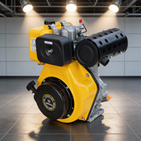 Moteur diesel monocylindre 4 temps refroidi par air OHV 6HP Euro 5 pour pompes à eau et générateurs, usage agricole