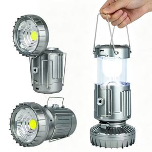Portable LED Camping <b>Lantern</b> USB Rechargeable Solar Lamp Foldablefor Tent Hiking Emergency Night Light - Product Image 2